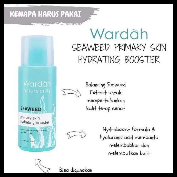 Jual Wardah Seaweed Primary Skin Hydrating Booster 100 ml hydrating