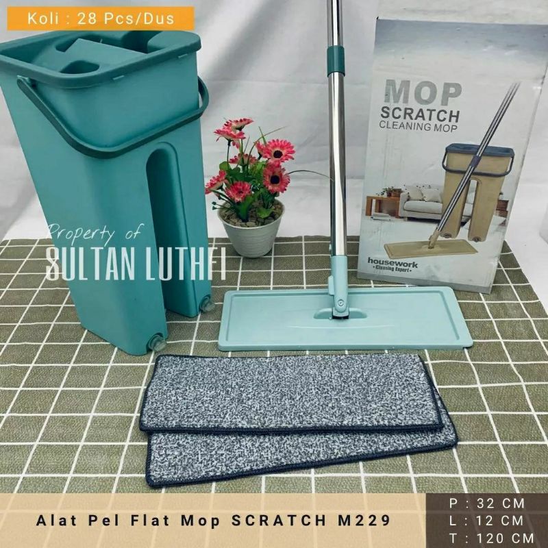 Jual Alat Pel Set Pembersih Lantai Magic Mop Flat Pel Flat Mop Alat Pel Lantai Praktis Ultra