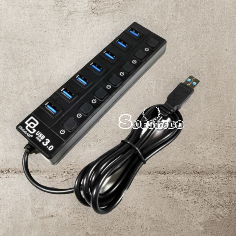 Jual USB HUB 3.0 7 port by DIGIGEAR HIGH SPEED 1.2 meter | Shopee Indonesia