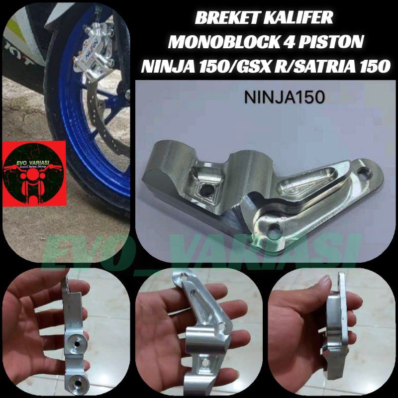 Jual Breket Kalifer Monoblock 4piston Ninja150 GSX R SATRIA Bracket ...