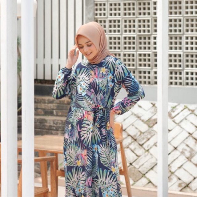 Hawaiian sale dress shopee