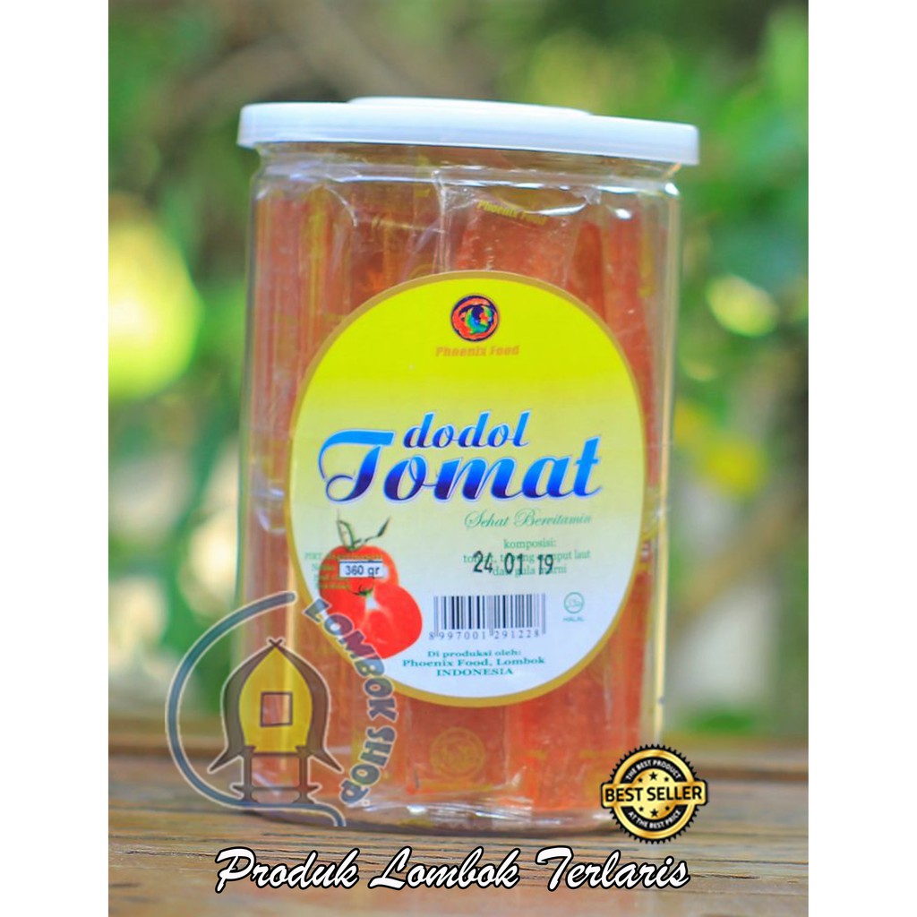Jual Dodol Rumput Laut Rasa Tomat Khas Lombok Toples 360 Gram | Shopee ...