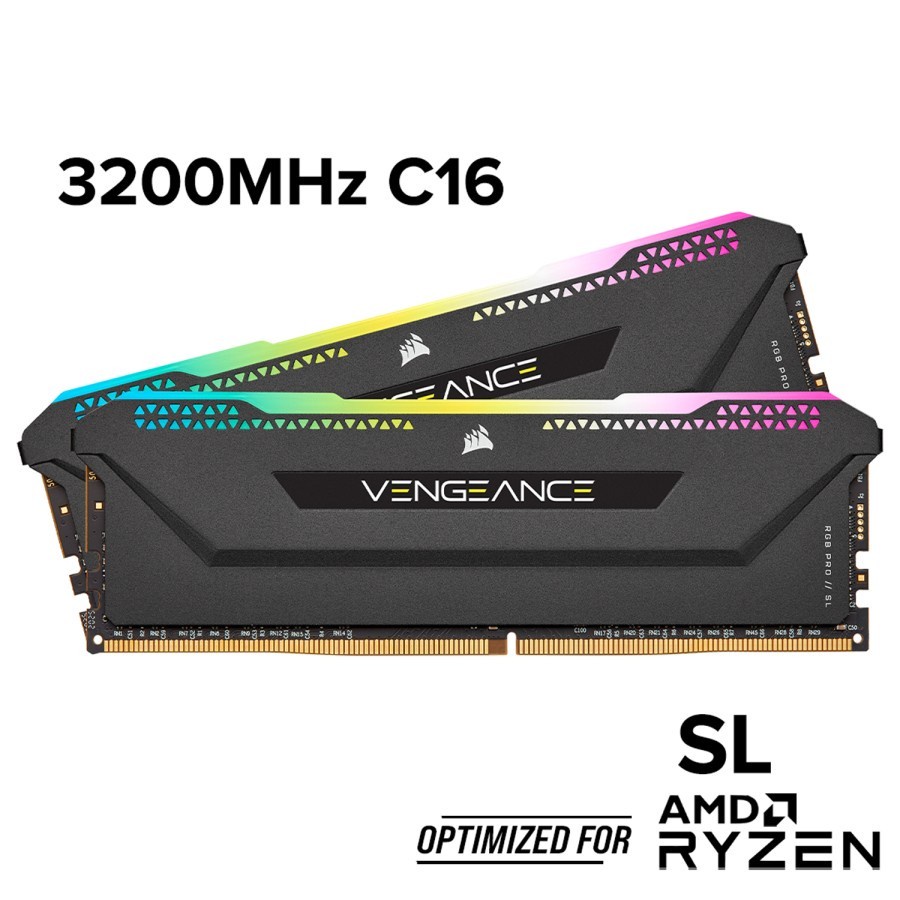 Jual Corsair Vengeance RGB Pro SL PC25600 3200 Mhz 32GB (2X16GB) AMD ...