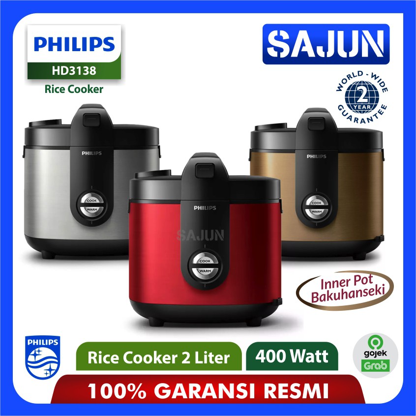 Jual Rice Cooker Premium Philips HD3138 Magic Com 2Liter HD3138
