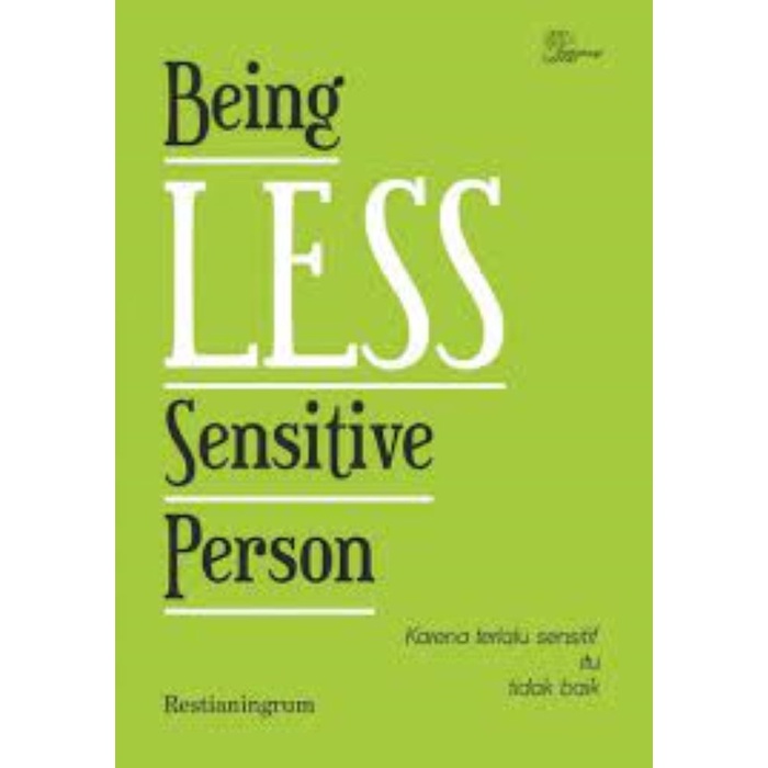 Jual Buku Being Less Sensitive Person | Shopee Indonesia