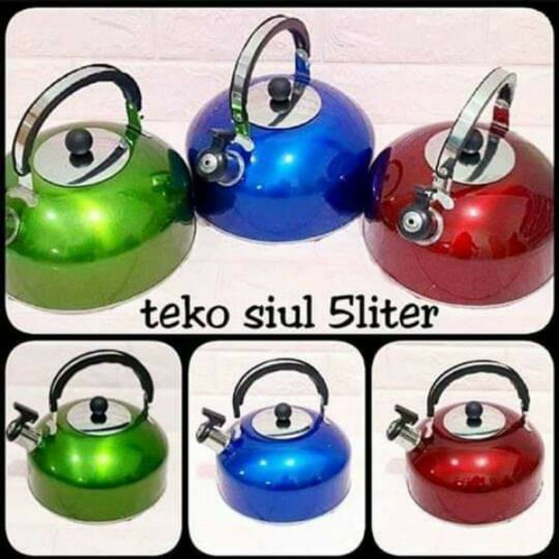 Jual Teko Siul Teko Bunyi 5l Stainless Steel Whistling Kettle 5 Liter Shopee Indonesia 4288