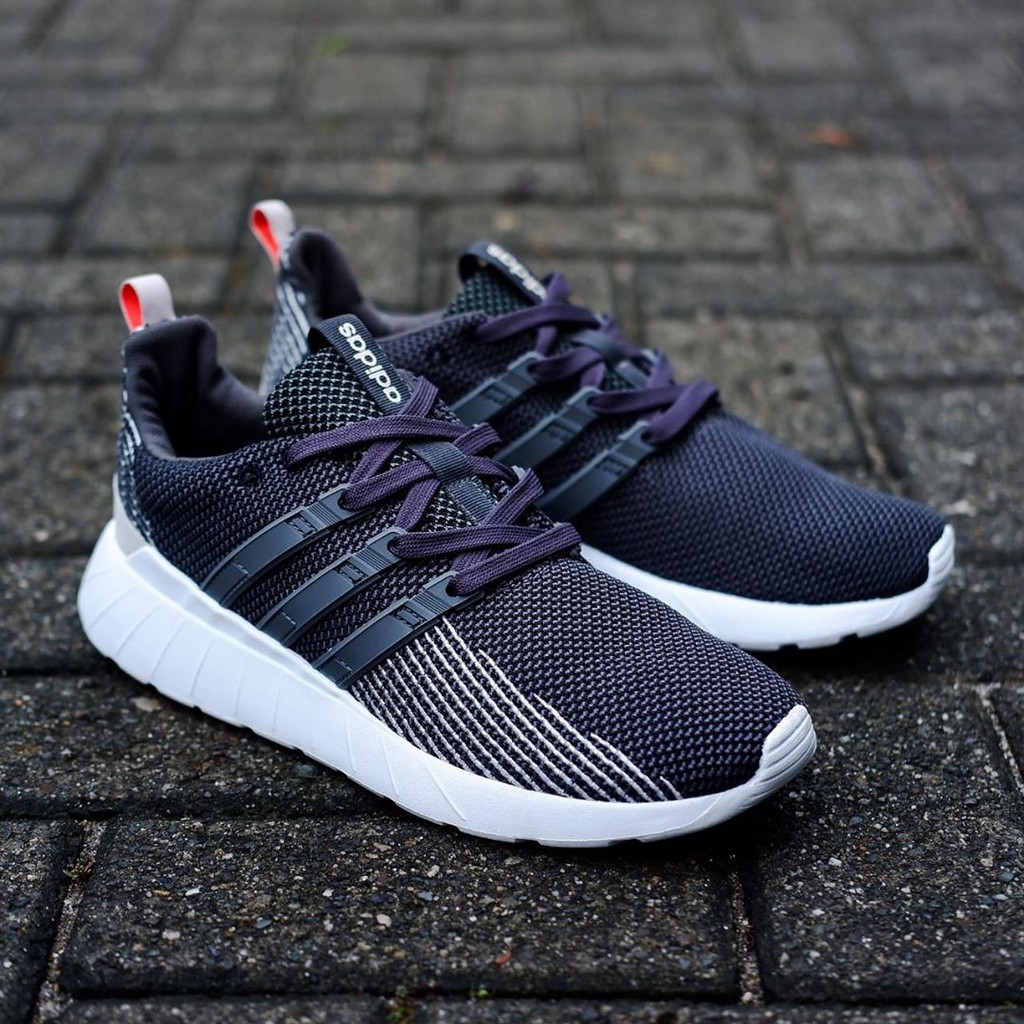 Jual Adidas Questar Flow Black White Shopee Indonesia