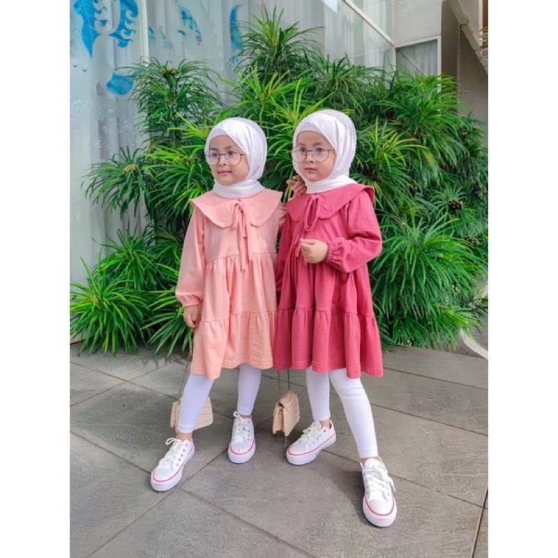 Jual RAYA SERIES | DRES RUMI RUFFLE PREMIUM ANAK PEREMPUAN 1-5 Tahun ...