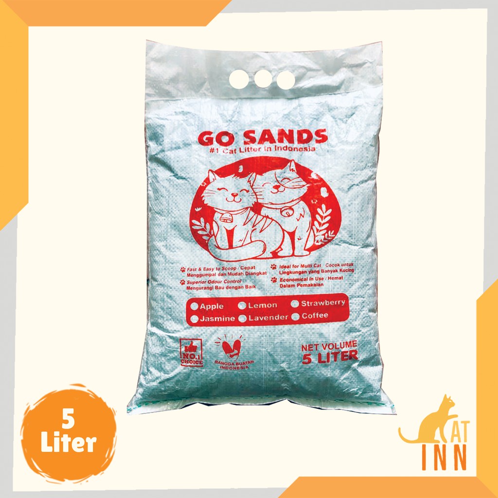 Jual GO SANDS Cat Litter 5L Pasir Kotoran Kucing Ekonomis / Pasir