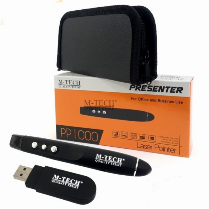 Jual MTech PP1000 Laser Pointer Wireless Presenter with Laser Pointer M ...