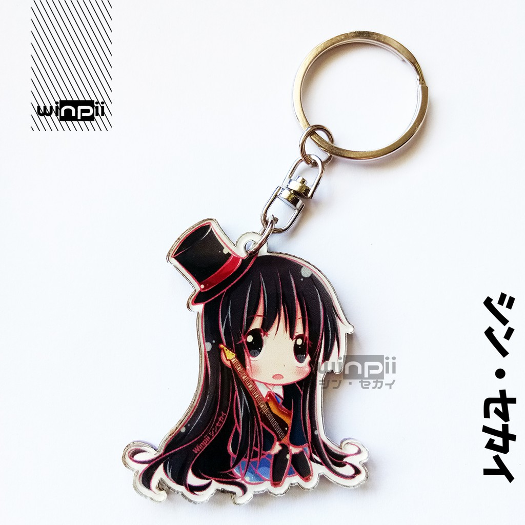 Jual Keychain / Gantungan Kunci Akrilik Mio Akiyama Anime K-ON ...