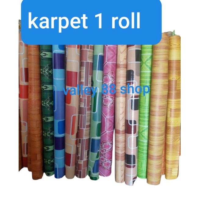 Jual Karpet Lantai Alas Meja Katpet Plastik Vynil 1 Roll Isinya