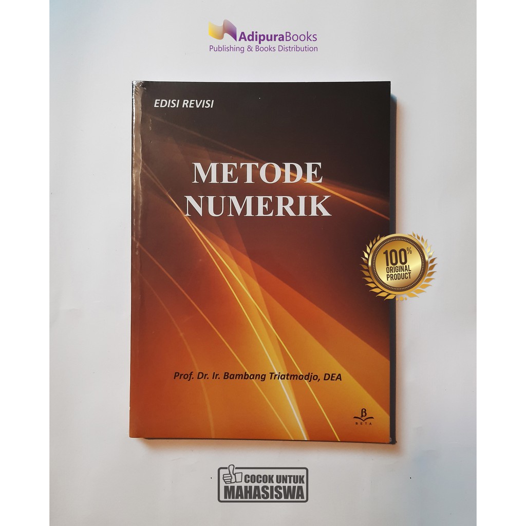 Jual Adipurabooks - Metode Numerik -(Bambang Triatmodjo) | Shopee Indonesia