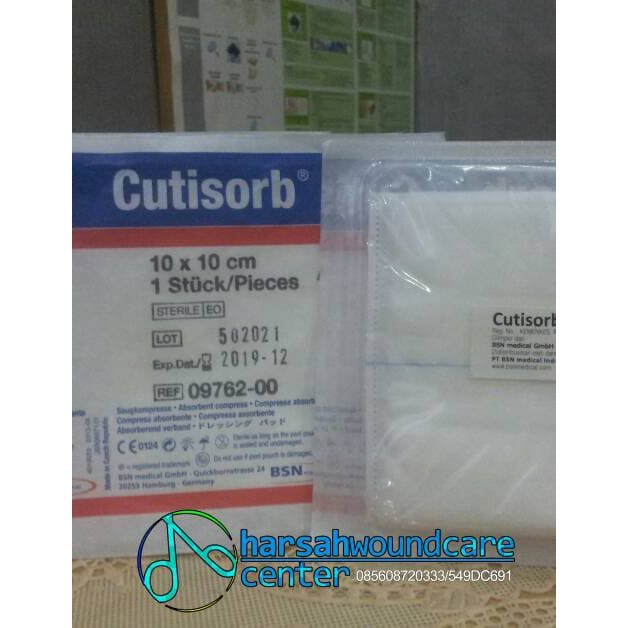 Jual cutisorb steril 10x10/modern dressing/perawatan luka Shopee