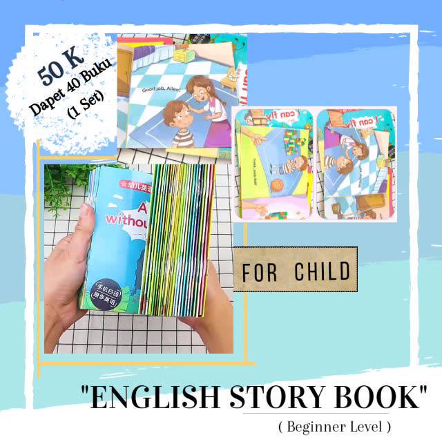 Jual Buku Cerita Anak Story Book Set level 1 & 2 English Story Book for ...