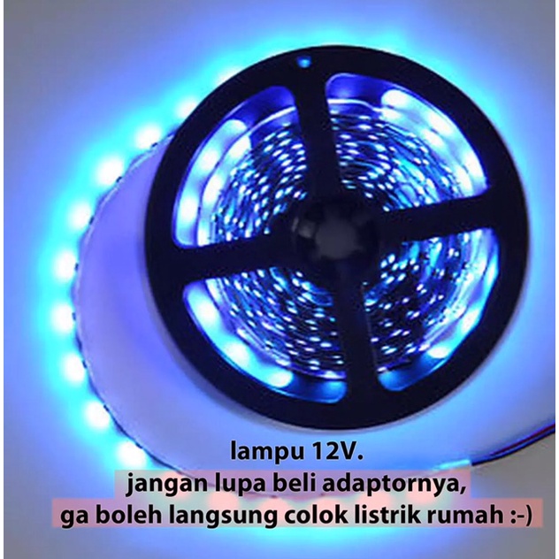 Jual Lampu Led Strip 3528 IP33 Indoor 12 Volt 5 Meter Led Strip 2835 ...