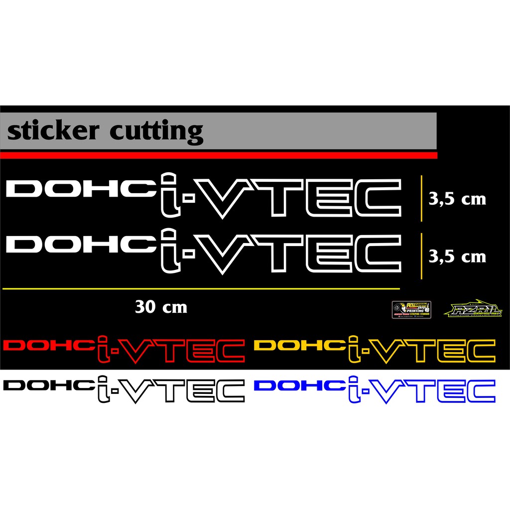 Jual Sticker i vtec DOHC | Shopee Indonesia