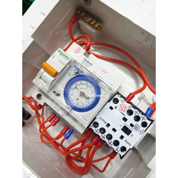 Jual panel timer otomatis lampu 220vac panel timer theben sul181d ...