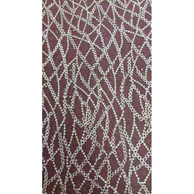 Jual Bahan Kain Tile Akar Mutiara Pluss Gliter | Shopee Indonesia