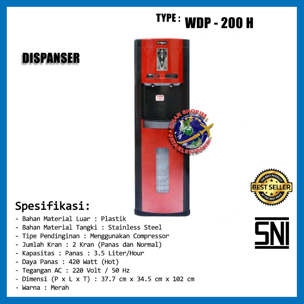 Jual Dispenser Miyako Wdp 200 H Shopee Indonesia 2435