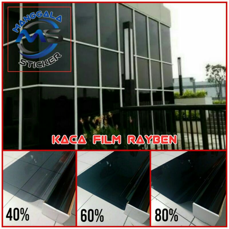 Jual Stiker kaca film ribenn hitam untuk mobil dan gedung | Shopee ...