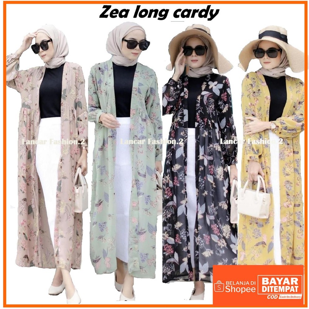 Long on sale cardigan shopee