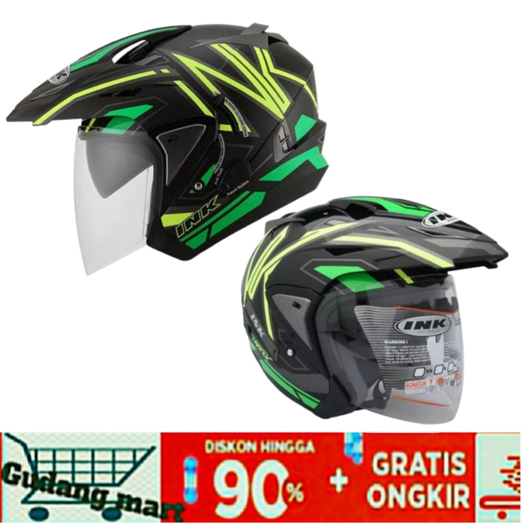 Jual Helm INK Tmax Official INK Original INK Dobel Visor Helm Cowok ...