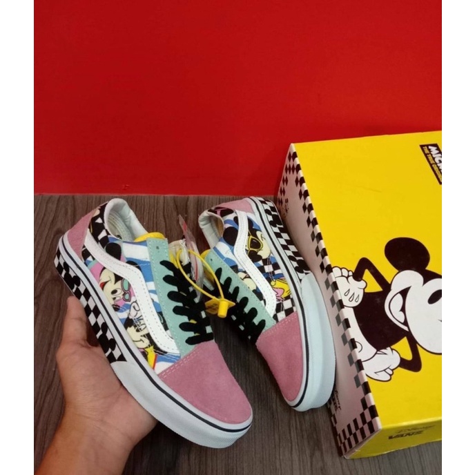 Jual SEPATU VANS OLD SKOOL SNEAKERS DISNEY MICKEY MOUSE 100 PREMIUM QUALITY Shopee Indonesia