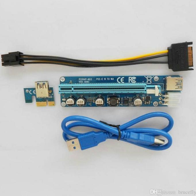 Jual Pci-E Riser 1X To 16X Usb Riser Vga Mining | Shopee Indonesia