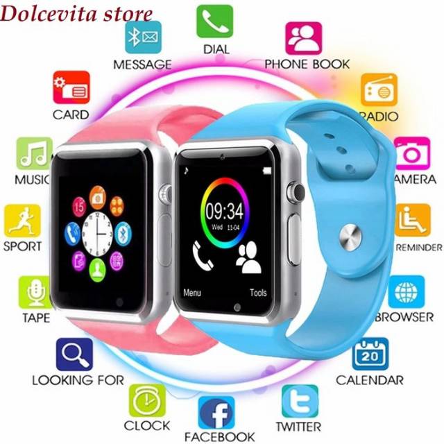 Jual Smartwatch smart watch Phone original cognos a1 jam tangan pintar bisa telpon dan sms layar sentuh Shopee Indonesia