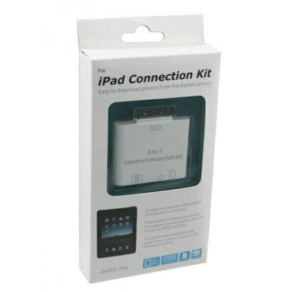 Kit De Connexion Pour IPad 10.2 (2019-2020) – Lecteur SD/cartes + Câbles – Blanc