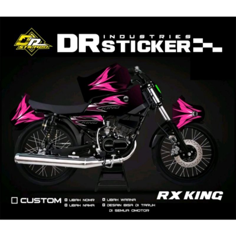 Jual Decal Yamaha RX KING / Sticker Decal RX KING Full Bodi Desain