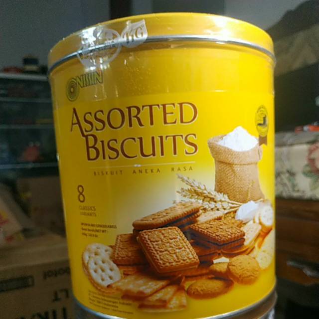 Jual Nissin Assorted Biscuits Kaleng 650g Shopee Indonesia