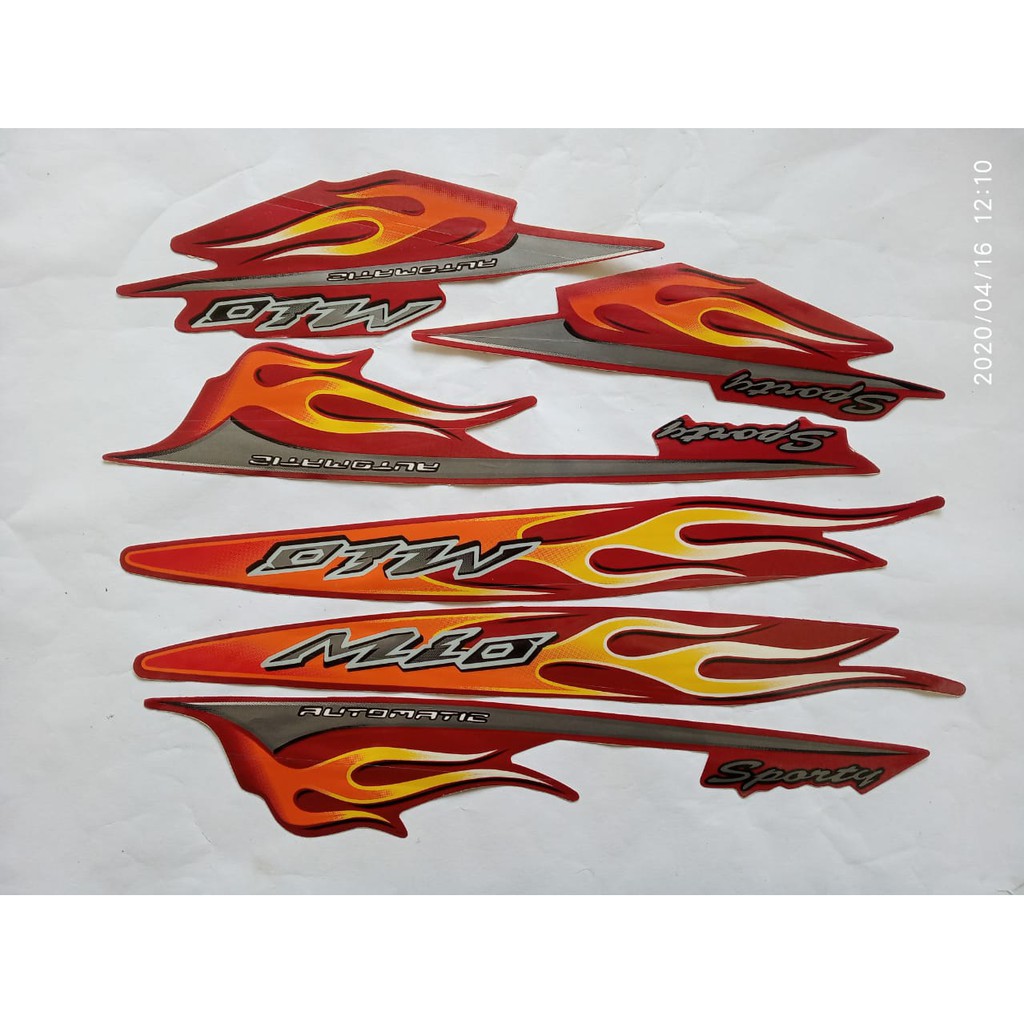 Jual stiker striping yamaha mio sporty 2006 merah | Shopee Indonesia