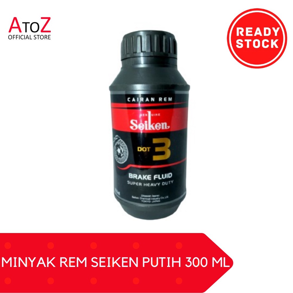 Jual MINYAK REM SEIKEN PUTIH 300 ML/ BRAKE FLUID DOT 3 Shopee Indonesia