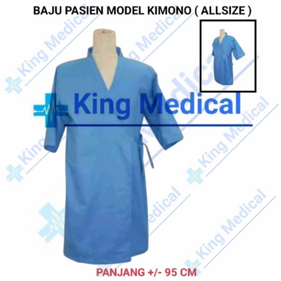 Jual Baju Pasien Model Kimono (Allsize) Tangan Pendek | Shopee Indonesia