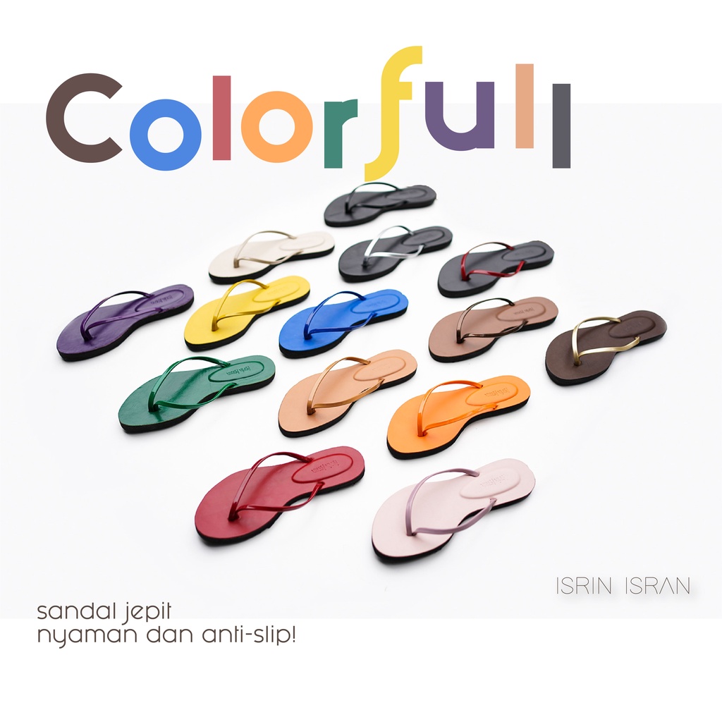 Jual ISRIN ISRAN ORIGINAL Sendal Jepit Wanita Sandal Teplek Terbaru ...