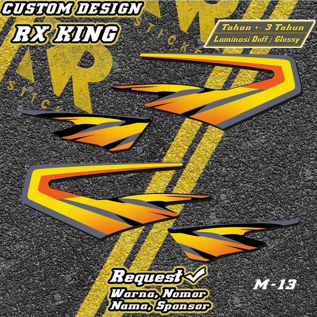 Jual Striping Rx King Custom desain | Sticker Rx king lis Variasi rx