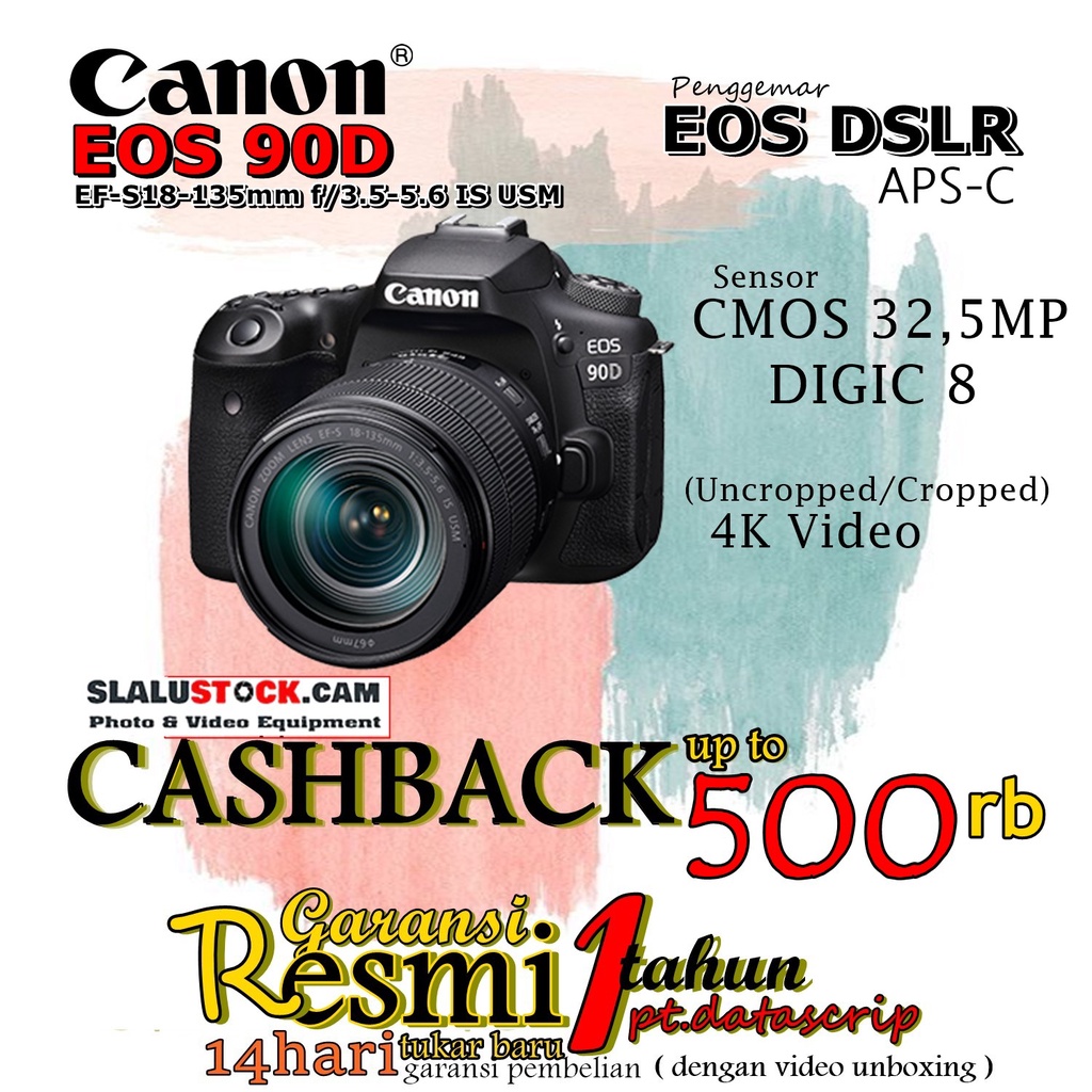 Jual Canon Eos 90d Kit Ef S18 135mm F35 56 Is Usm Camera Canon 90d