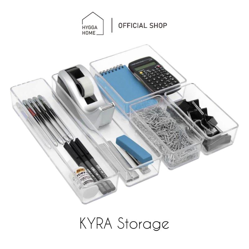 Jual Hygga Home KYRA Storage Kotak Penyimpanan Laci Serbaguna/Stackable ...
