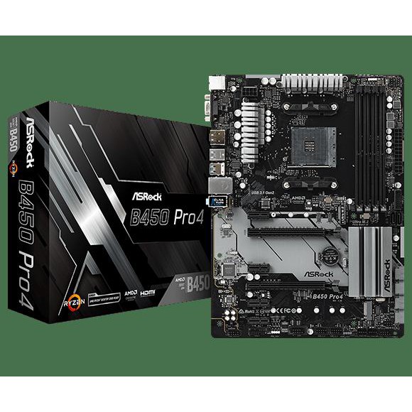Jual ASROCK B450 PRO4 (Socket AM4) TERMURAH Shopee Indonesia