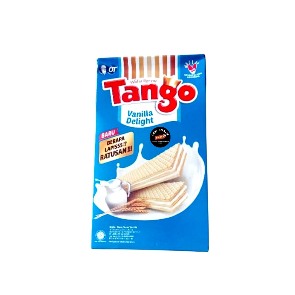 Jual Tango Wafer Rasa Vanilla/Coklat/Strawberry 1 Box isi 20 pcs @7gr ...