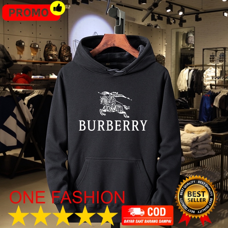 HOODIE Burberry Men s new autumn Korean version of the trend hoodies plus velvet cotton fashion loose casual youth sportswear LOGO PRINT SABLON