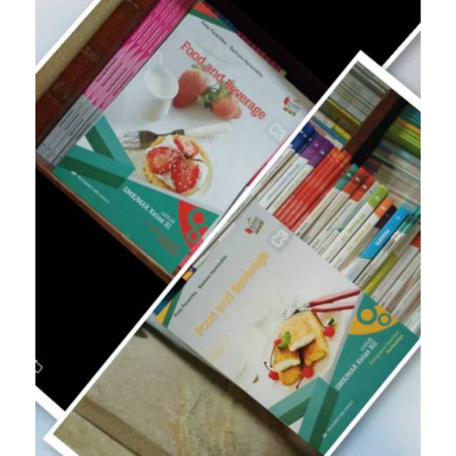 Jual Buku Food and Beverage untuk SMK kelas XI,XII KIKD erlangga