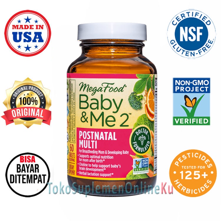 Jual Baby & Me 2 Postnatal Multi 60 dan 120 Multivitamin Pasca