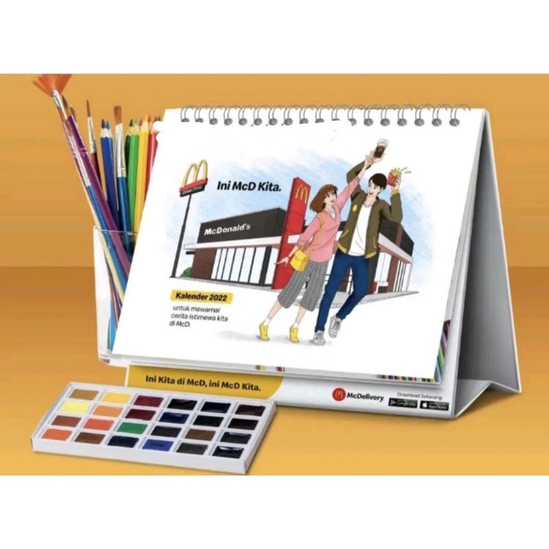 Jual Kalender Meja 2023 McDonald McD | Shopee Indonesia