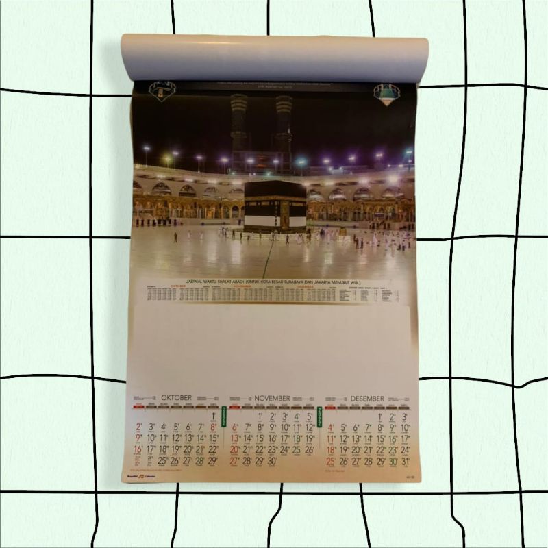 Jual Kalender Dinding Triwulan Mekkah Tahun 2022 | Shopee Indonesia