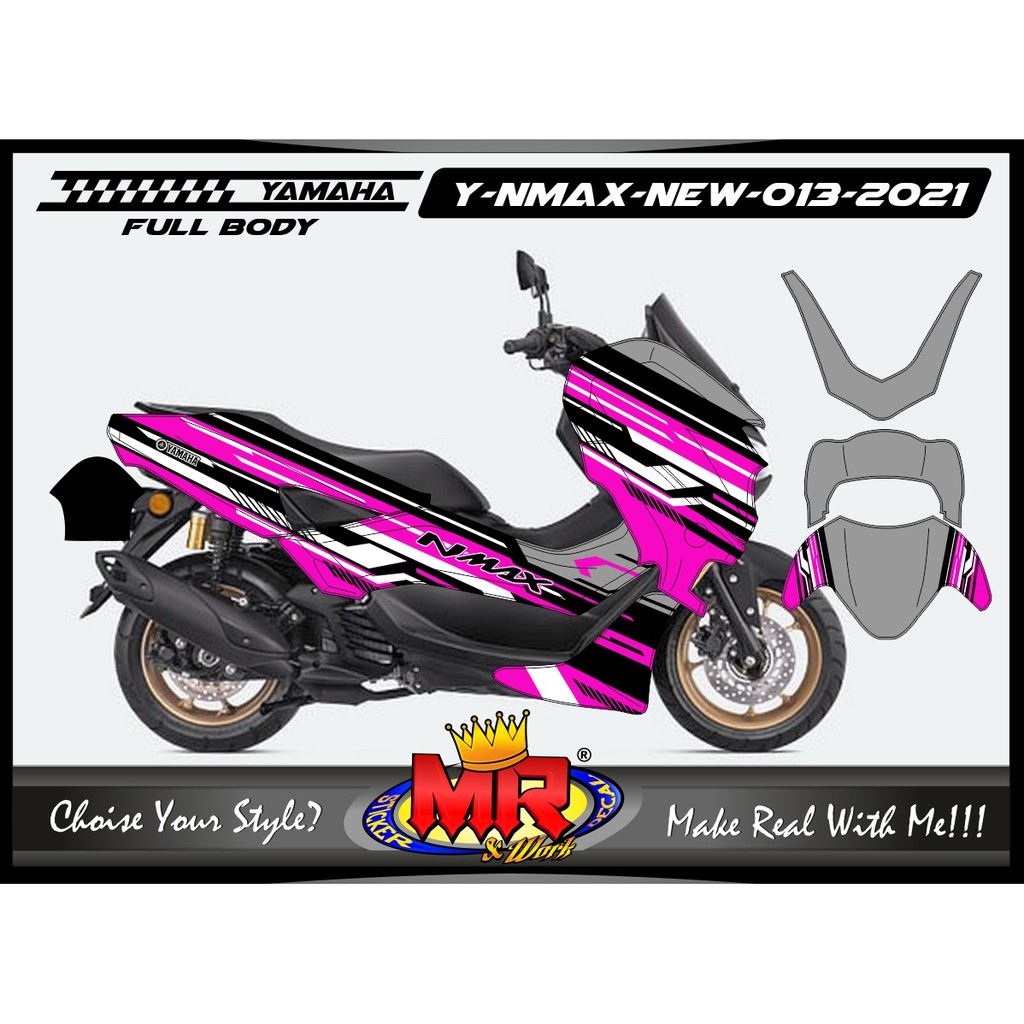 Jual Stiker Motor Yamaha NMAX New FullBody Racing Decal Graphic New