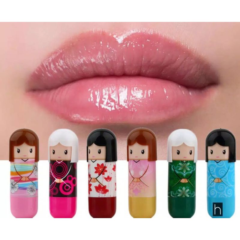 Jual lip gloss kimono , lip balm Harajuku ( boneka ) Shopee Indonesia
