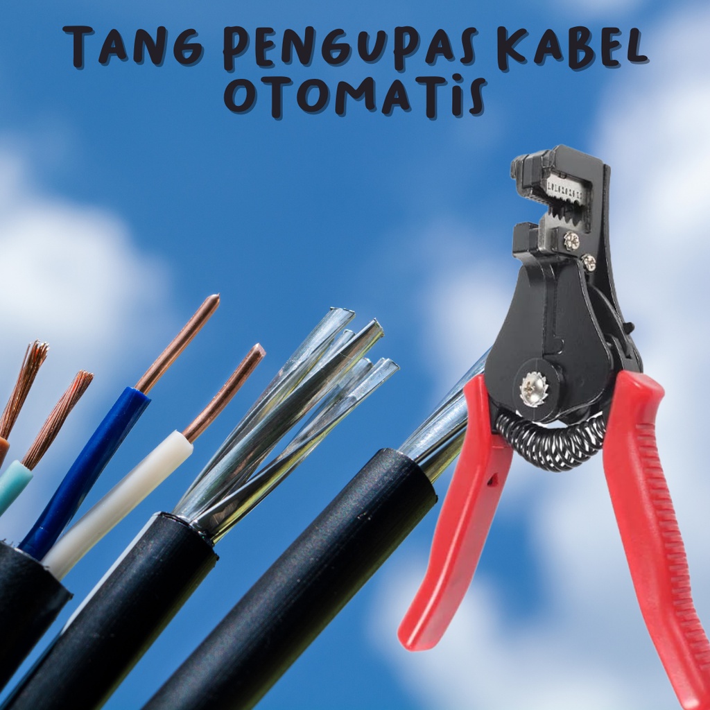 Jual Tang Kupas Kabel Pengupas Potong Gunting Pemotong Kabel Wire Stripper Hs 700b Shopee 2521